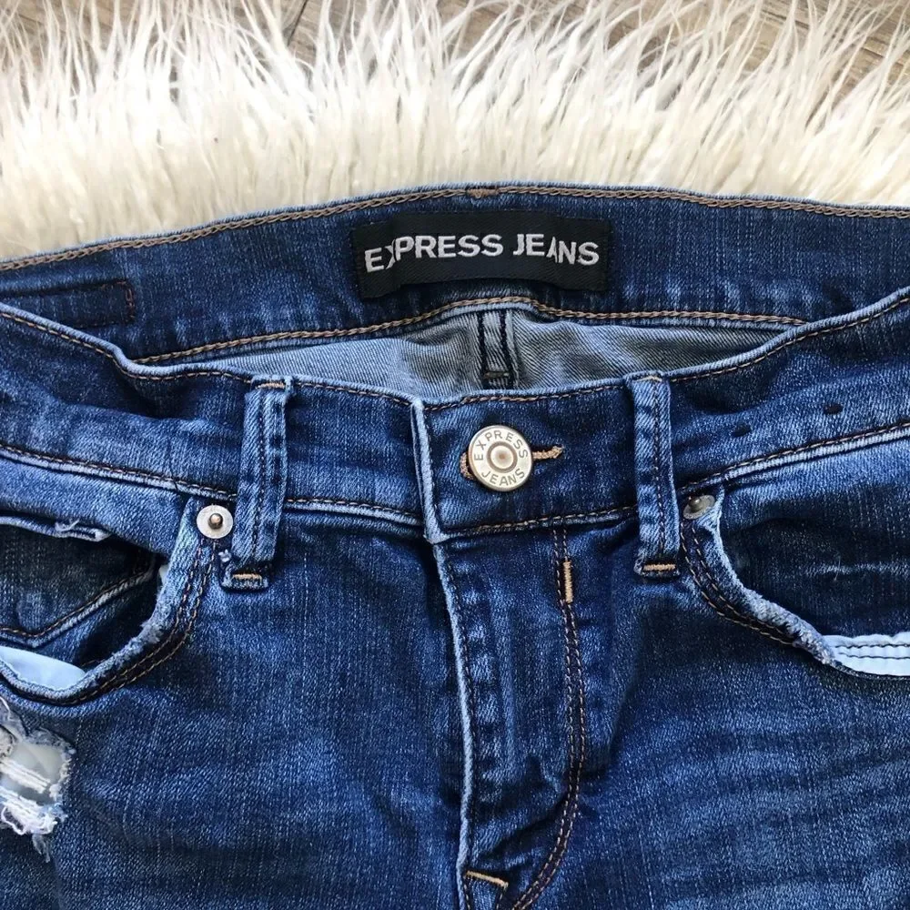 Destroyed Express Jeans  - Picture 4 of 8